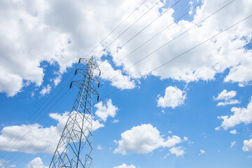 high voltage post or high voltage electric tower