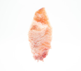 Beef fat isolate on white background, selective focus