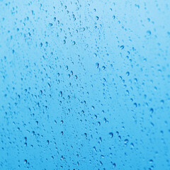 Water drops on the glass window