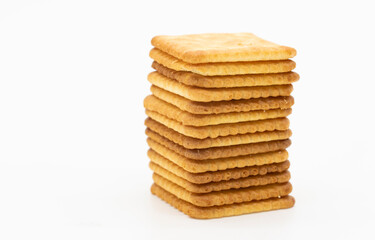 biscuit isolated on white background,vertical view