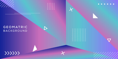 Geomatric abstract background design premium vector