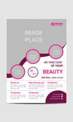 Beauty Flyer Design Template with modern look