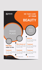 Beauty Flyer Design Template with modern look