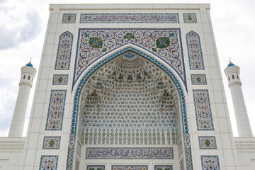 New white mosque Minor in Tashkent, Uzbekistan, Central Asia