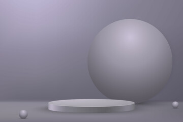 3d realistic sphere on black background