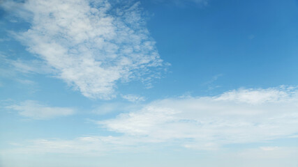Blue sky with white clouds