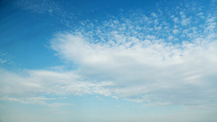 Blue sky with white clouds