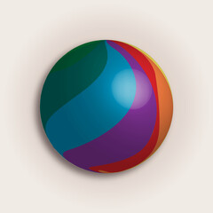 3D abstract colorful ball, 3d abstract colorful sphere
