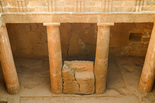 Tombs of the Kings in Paphos city in Cyprus.