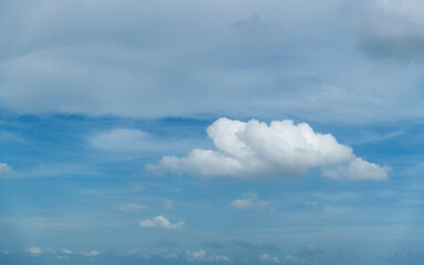 Blue sky with white clouds