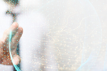 Global digital connections with technology