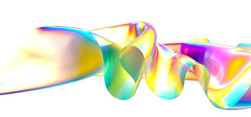 Abstract fluid gradient shape flowing