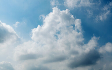 A large cloud in the sky