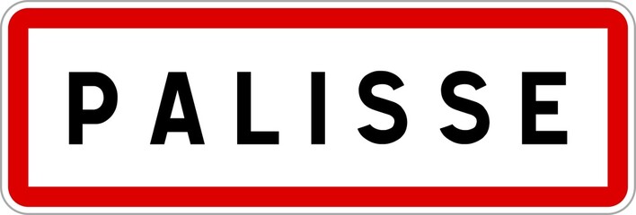 Panneau entrée ville agglomération Palisse / Town entrance sign Palisse