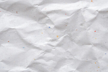 Obraz premium white crumpled and creased recycle paper texture background