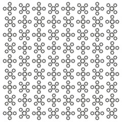 Seamless geometric pattern with gears, mechanical background, engineering design