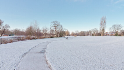 winter path in the park