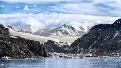 First travel to Antarctica. 