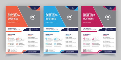 Modern Creative Business Flyer Design Template For Your Company.
