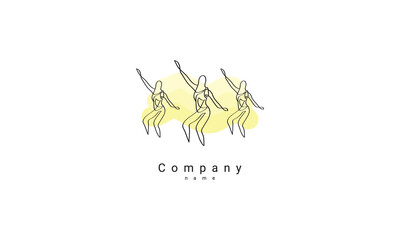 women's gymnastics logo template