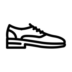 shoes male footwear line icon vector. shoes male footwear sign. isolated contour symbol black illustration