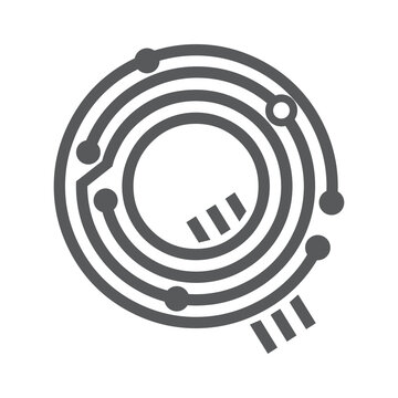 digital letter q