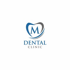 LETTER DENTAL SMILE LOGO DESIGN