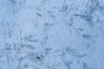 Old concrete wall worn cement background with abstract paint blue rough texture