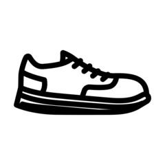 sneakers wear line icon vector. sneakers wear sign. isolated contour symbol black illustration