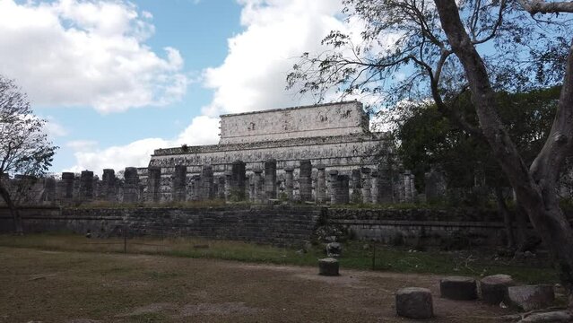 Chichen Itza is a large pre-Columbian city built by the Maya people which has Mesoamerican Pyramids. The archeological site is located in Tin&uacute;m Municipality, Yucat&aacute;n State, Mexico.