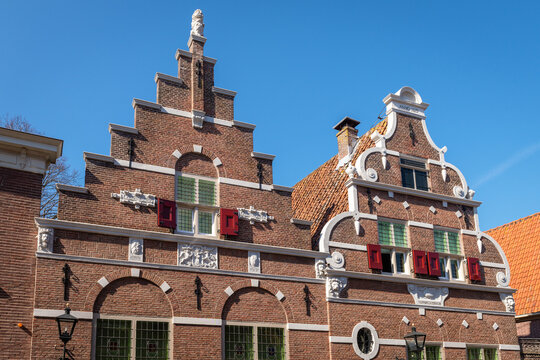 Top of two lovely traditional Dutch houses