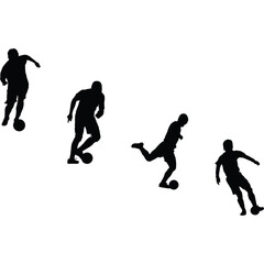 Paralympic Football Silhouette Vector