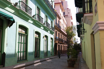 Ancient buildings in Habana Vieja, Cuba