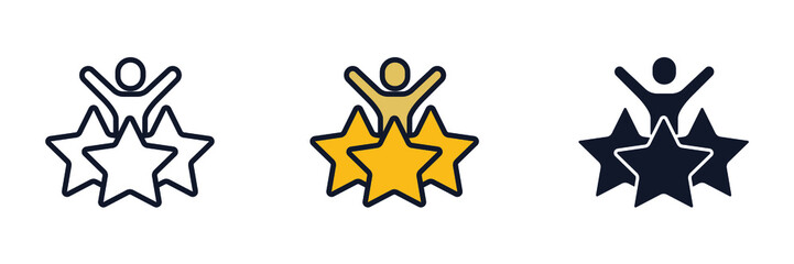 customer experience icon symbol template for graphic and web design collection logo vector illustration