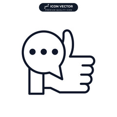 feedback icon symbol template for graphic and web design collection logo vector illustration