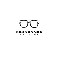 sunglasses logo icon design template black vector cute