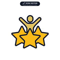 customer experience icon symbol template for graphic and web design collection logo vector illustration