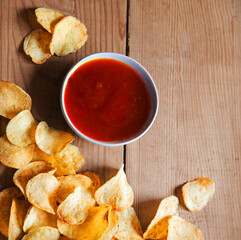 Corn sticks on wooden background