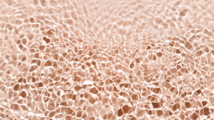 Water ripples over beige background | Product background for skin care products