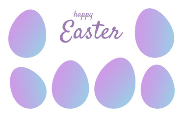 Easter eggs greeting card. Happy Easter vector