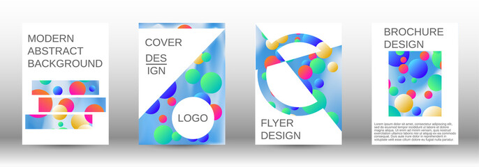 Future futuristic template with abstract balls for design.