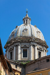 Fototapeta na wymiar Sant Andrea Della Valle Dome in Rome.