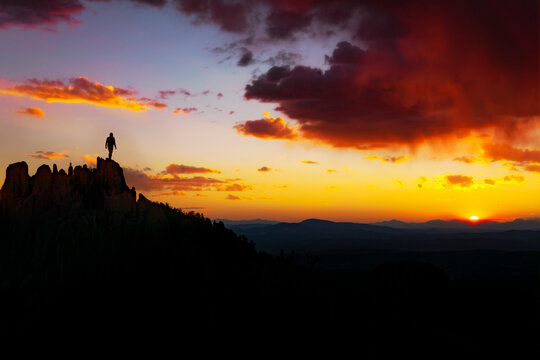 Silhouette At Sunset - Powered by Adobe