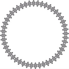 Round frame. Circle Ornamental decorative frame
