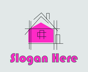 Real estate and home buildings logo icons template design, Real estate and home buildings logo icons template