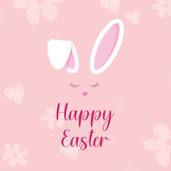 Easter greeting card with love