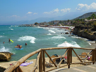 Fototapeta na wymiar Beach in Crete (Hersonissos)