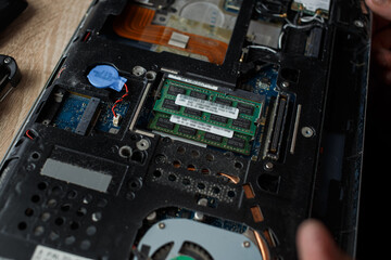 Details, closures of a laptop