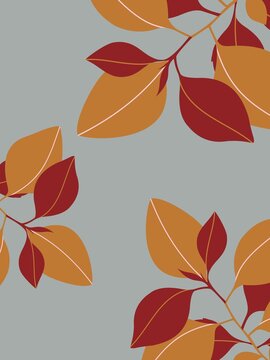 autumn leaves seamless pattern