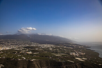 landscape of La Palma after the eruption of the volcano in 2022
